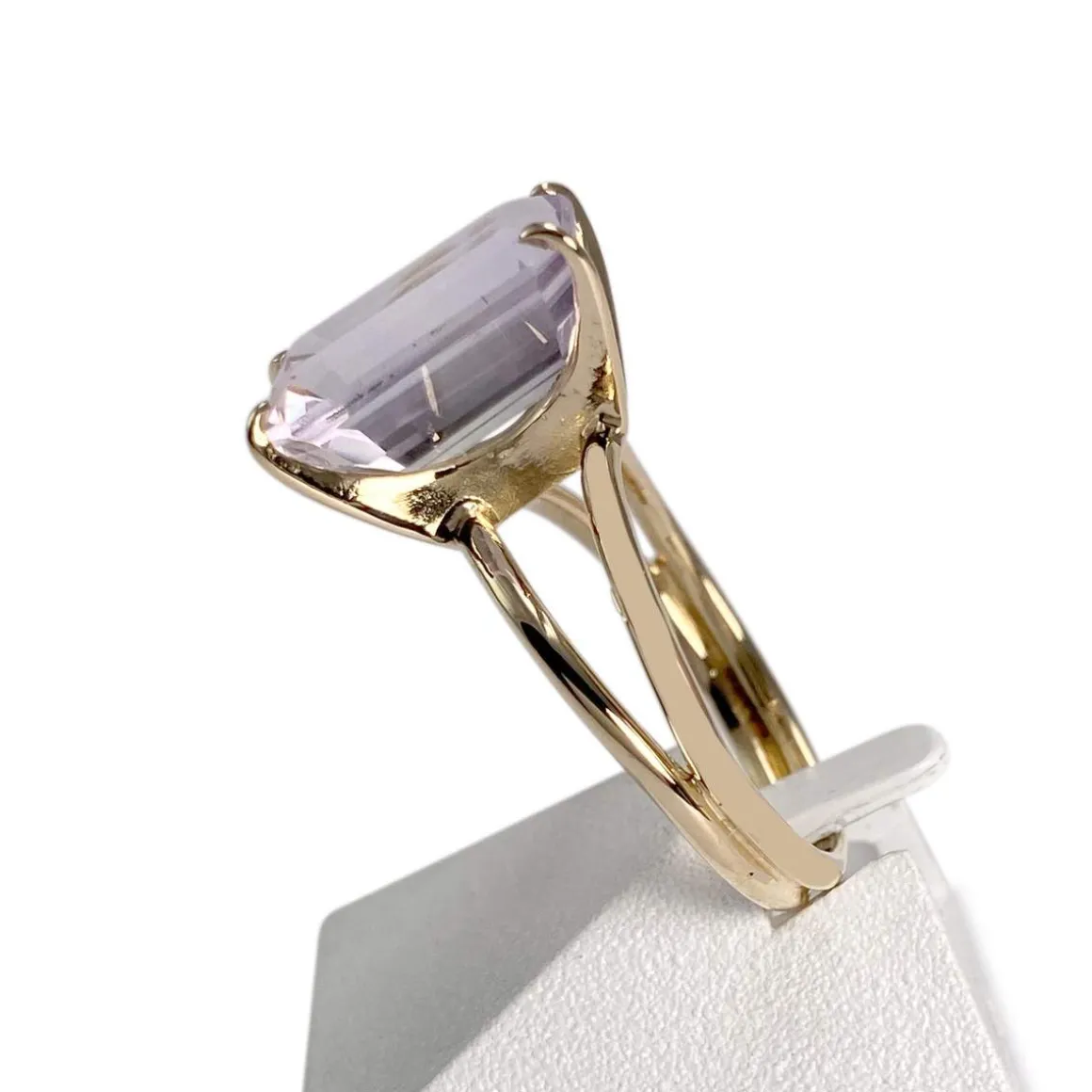 Bague d'occasion or 750 jaune amethyste