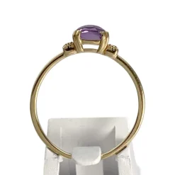 Bague d'occasion or 750 jaune amethystezirconias