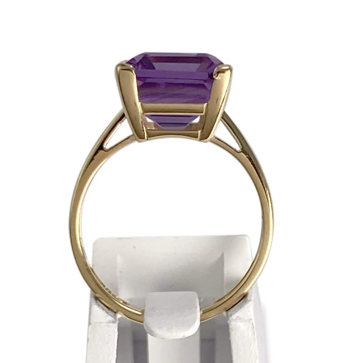 Bague d'occasion or 750 jaune amethyste