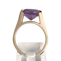 Bague d'occasion or 750 jaune améthyste
