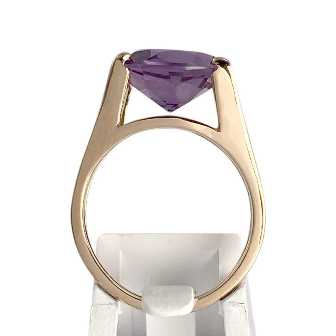 Bague d'occasion or 750 jaune améthyste