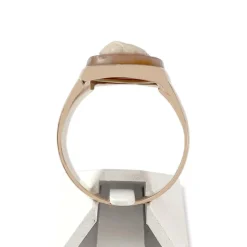 Bague d'occasion or 750 jaune camée sardonyx