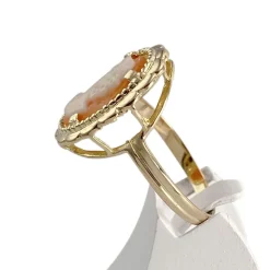 Bague d'occasion or 750 jaune camée