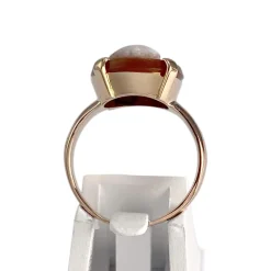 Bague d'occasion or 750 jaune camee