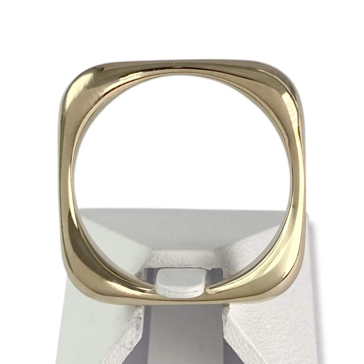 Bague d'occasion or 585 jaune carrée