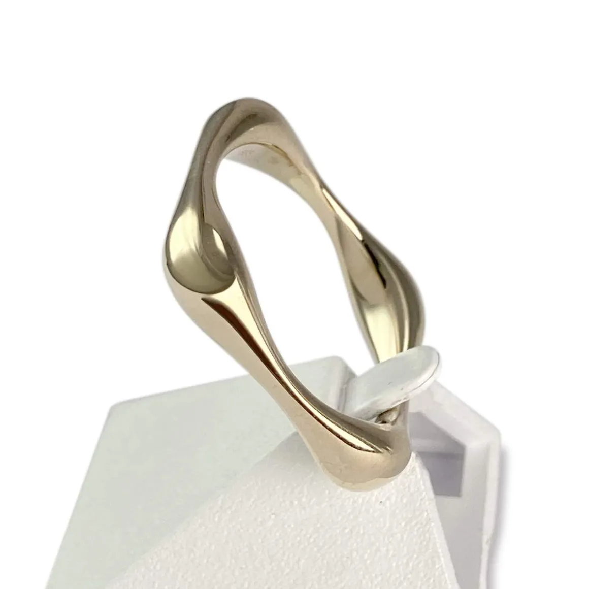 Bague d'occasion or 585 jaune carrée