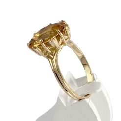 Bague d'occasion or 750 jaune citrine
