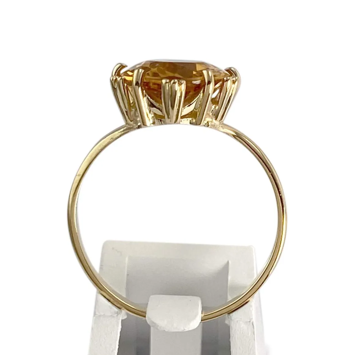 Bague d'occasion or 750 jaune citrine