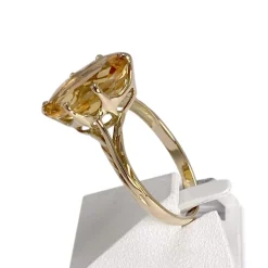 Bague d'occasion or 750 jaune citrine