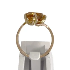 Bague d'occasion or 750 jaune citrine