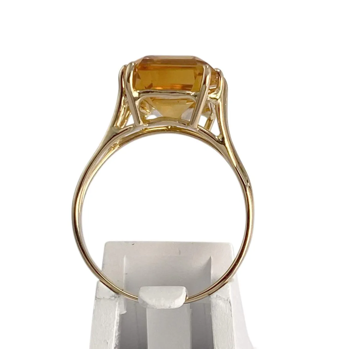Bague d'occasion or 750 jaune citrine