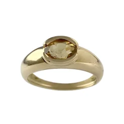 Bague d'occasion or 750 jaune citrine