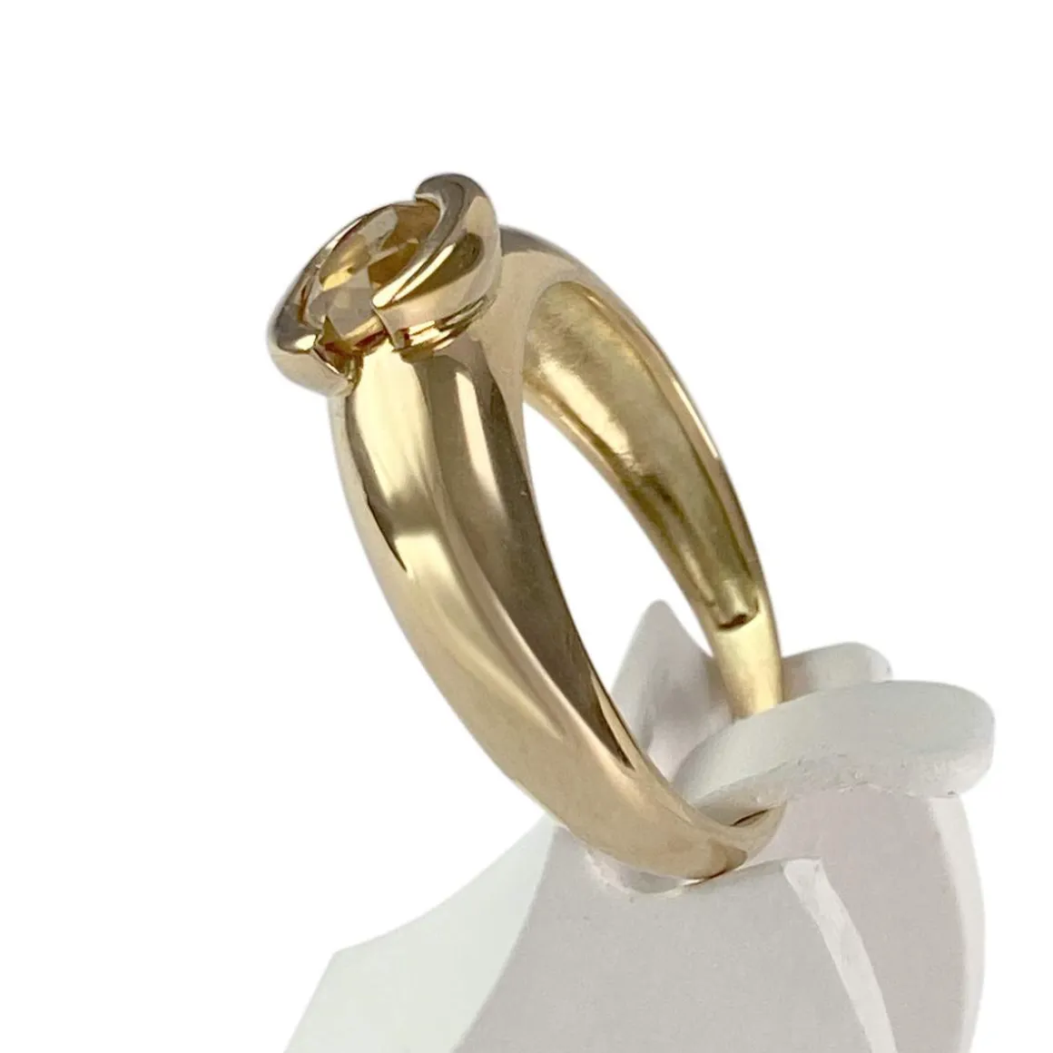 Bague d'occasion or 750 jaune citrine