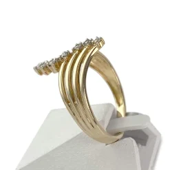 Bague d'occasion or 750 jaune diamants