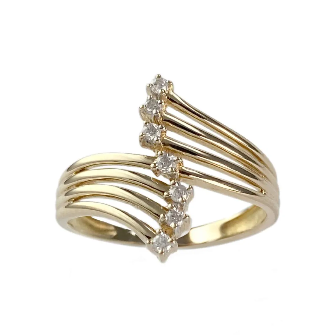 Bague d'occasion or 750 jaune diamants
