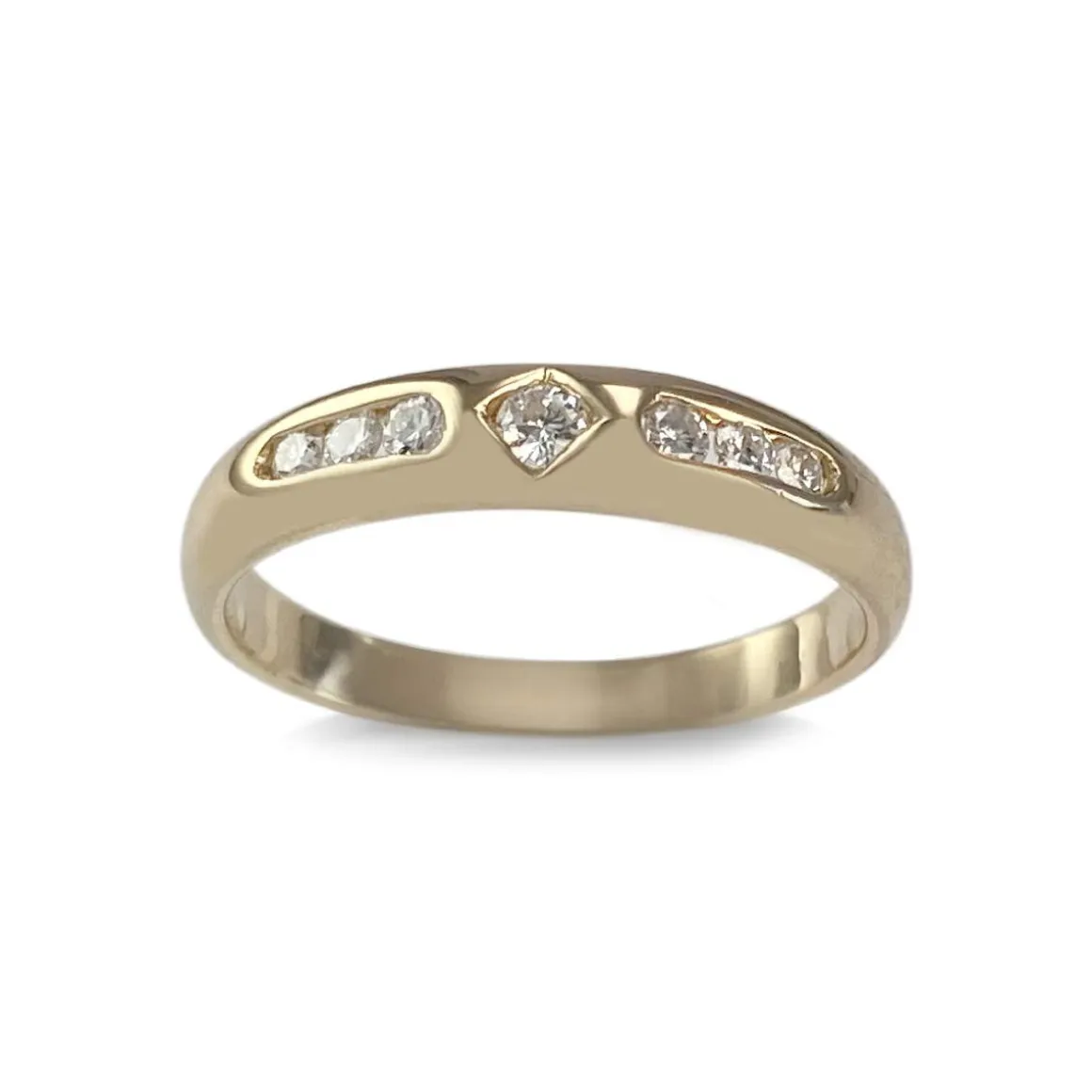 Bague d'occasion or 750 jaune diamants