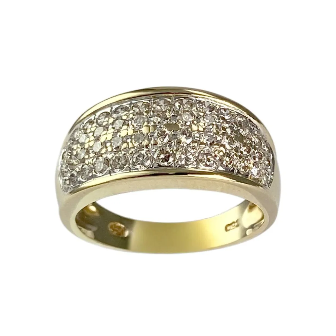 Bague d'occasion or 750 jaune diamant
