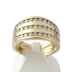 Bague d'occasion or 750 jaune diamants