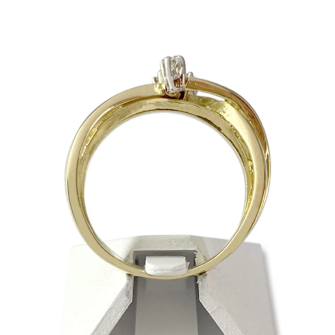 Bague d'occasion or 750 jaune diamants