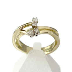 Bague d'occasion or 750 jaune diamants