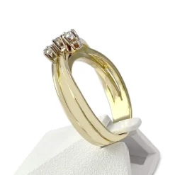 Bague d'occasion or 750 jaune diamants