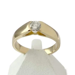 Bague d'occasion or 750 jaune diamant
