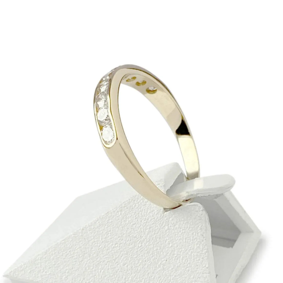 Bague d'occasion or 750 jaune diamants