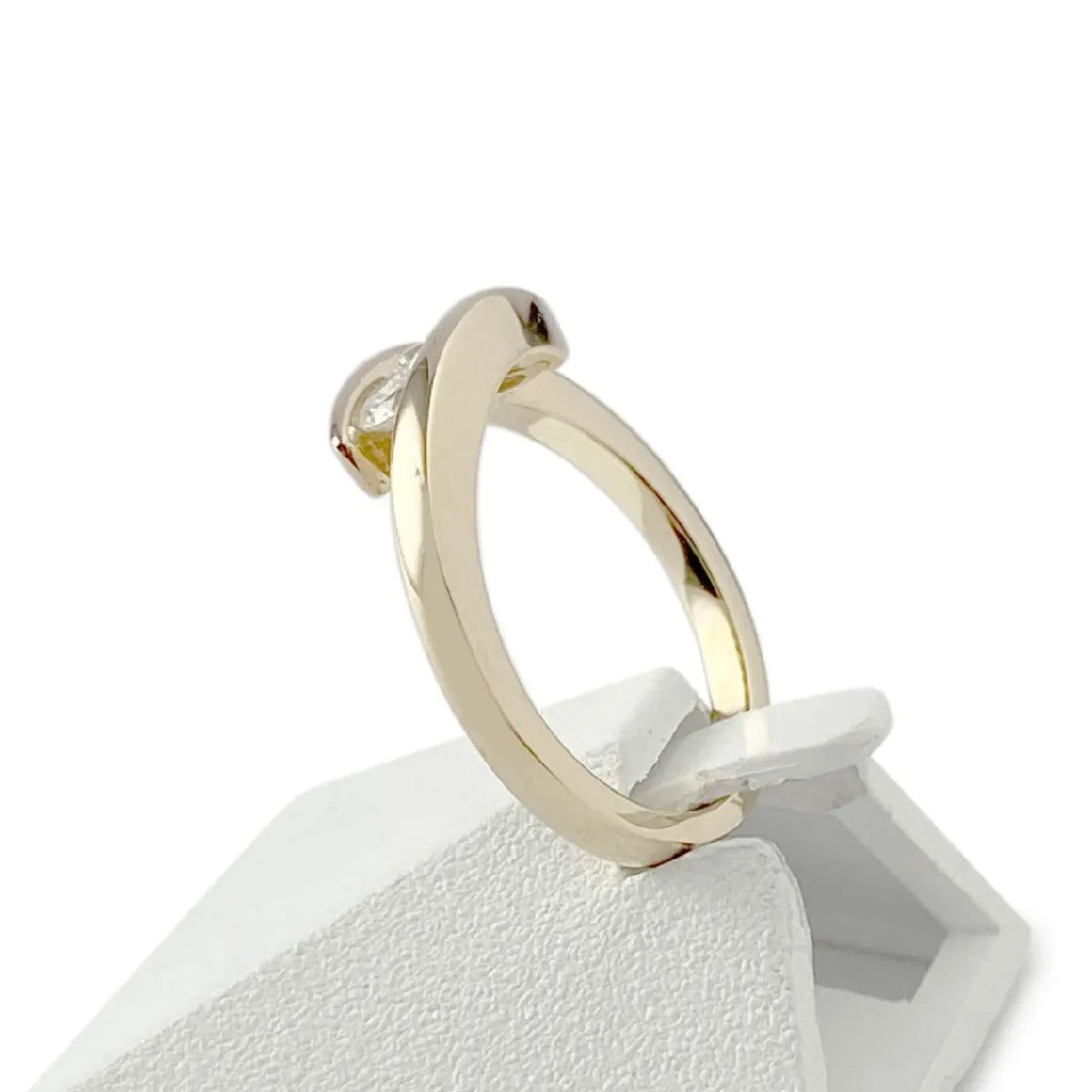 Bague d'occasion or 750 jaune diamants