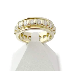 Bague d'occasion or 750 jaune diamants