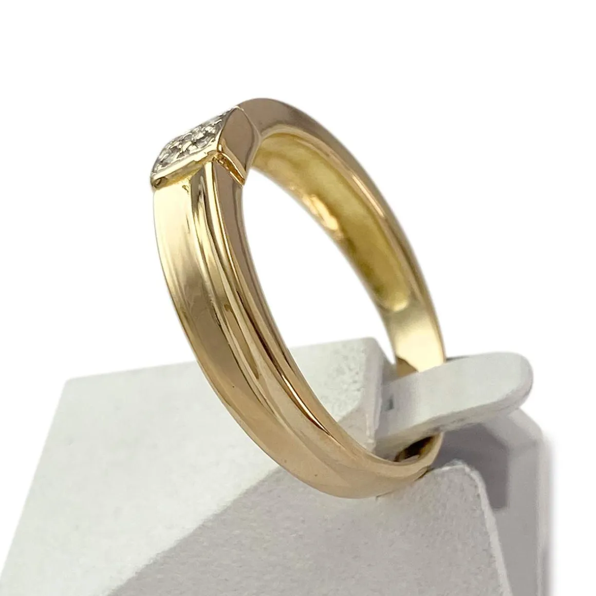 Bague d'occasion or 750 jaune diamant