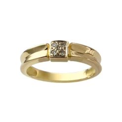 Bague d'occasion or 750 jaune diamant