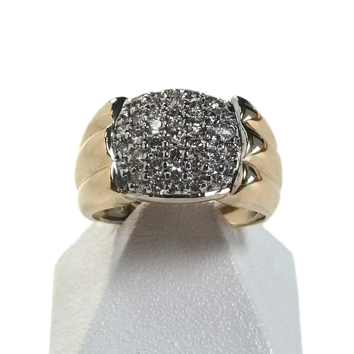 Bague d'occasion or 750 jaune diamant