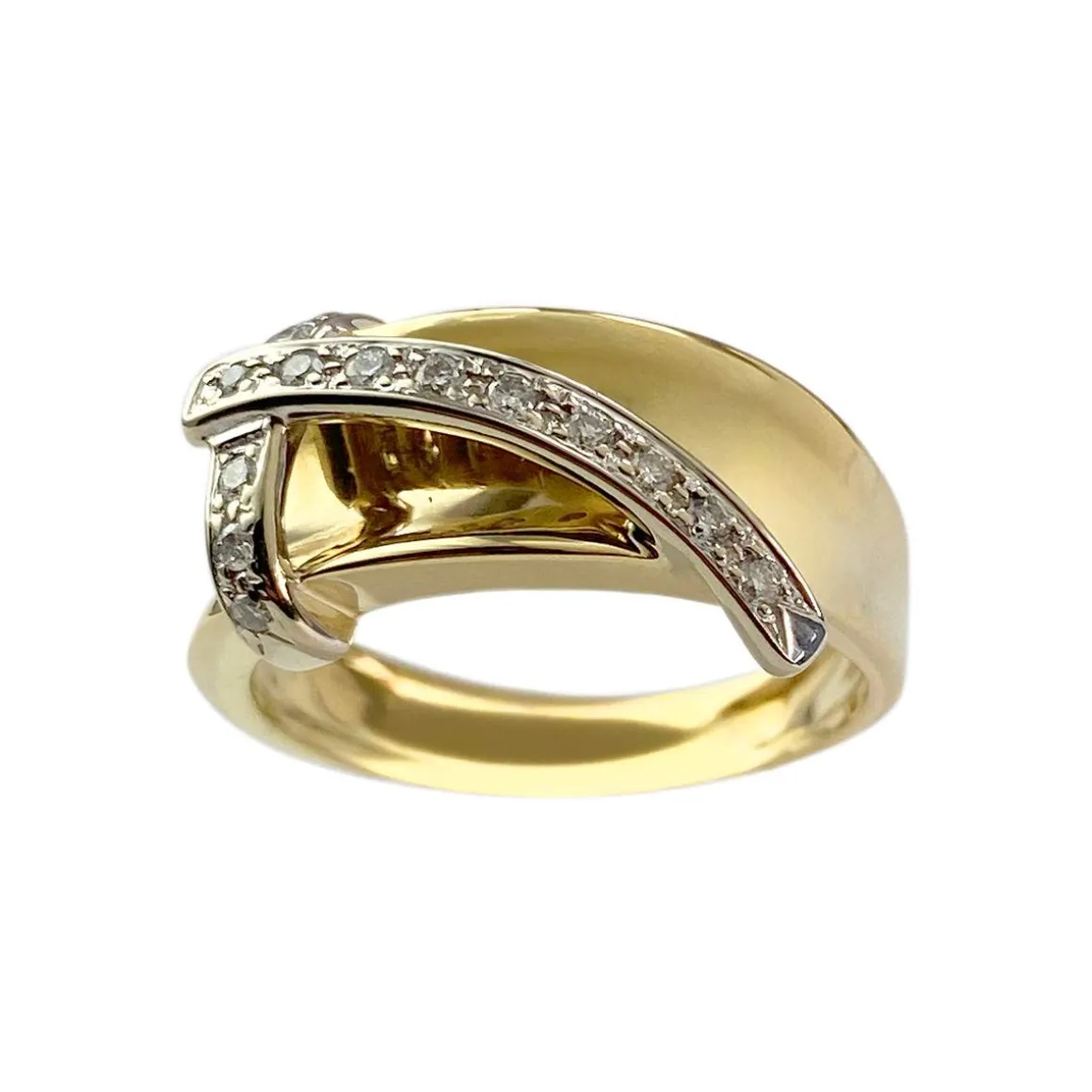 Bague d'occasion or 750 jaune diamant