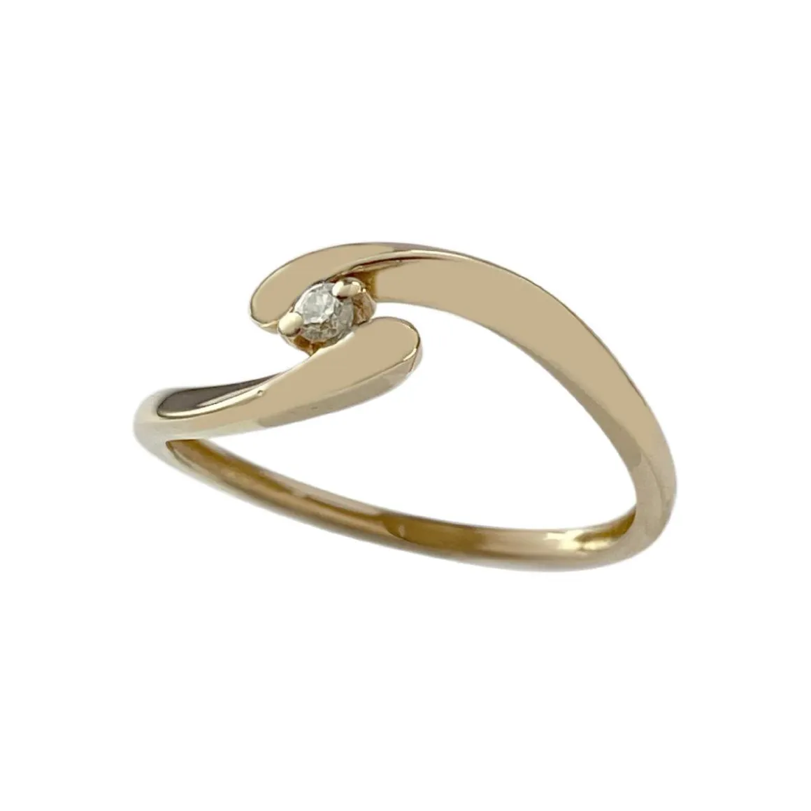 Bague d'occasion or 750 jaune diamant