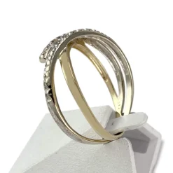 Bague d'occasion or 750 jaune diamant