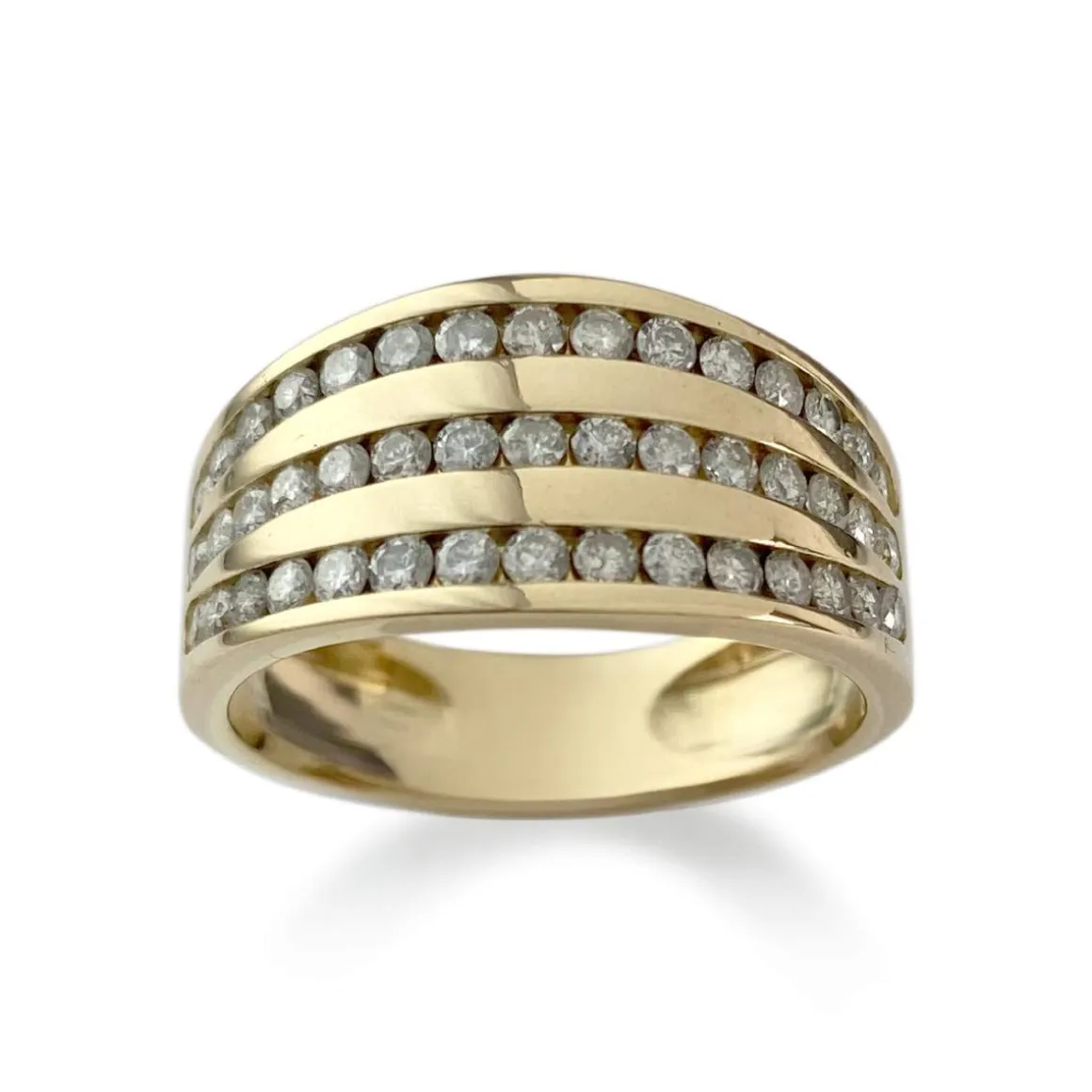 Bague d'occasion or 750 jaune diamant