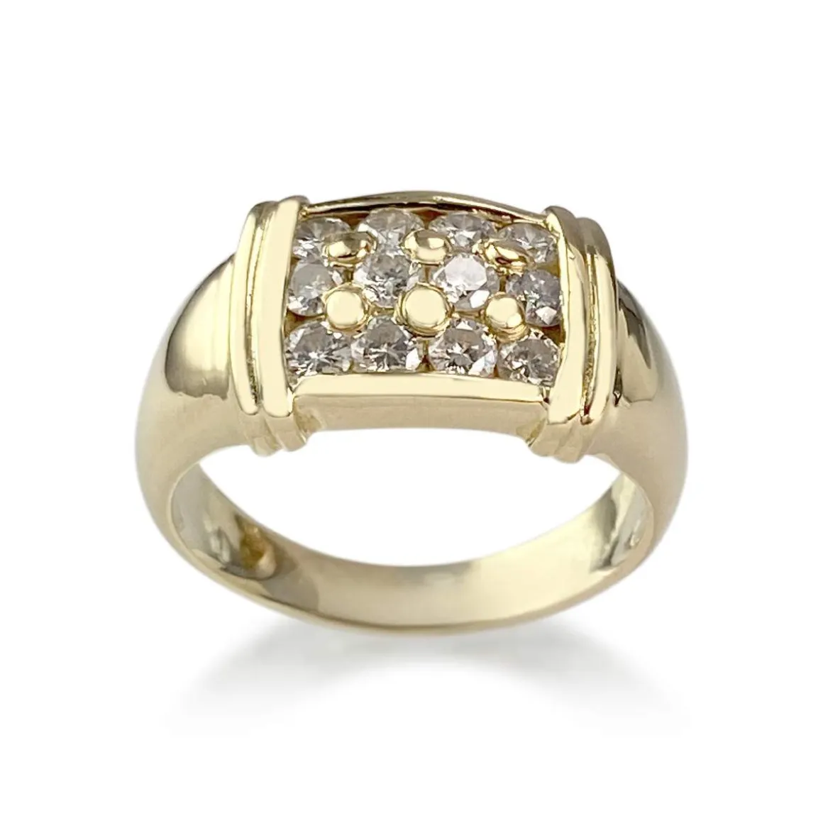 Bague d'occasion or 750 jaune diamants