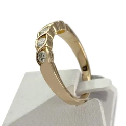 Bague d'occasion or 750 jaune diamants
