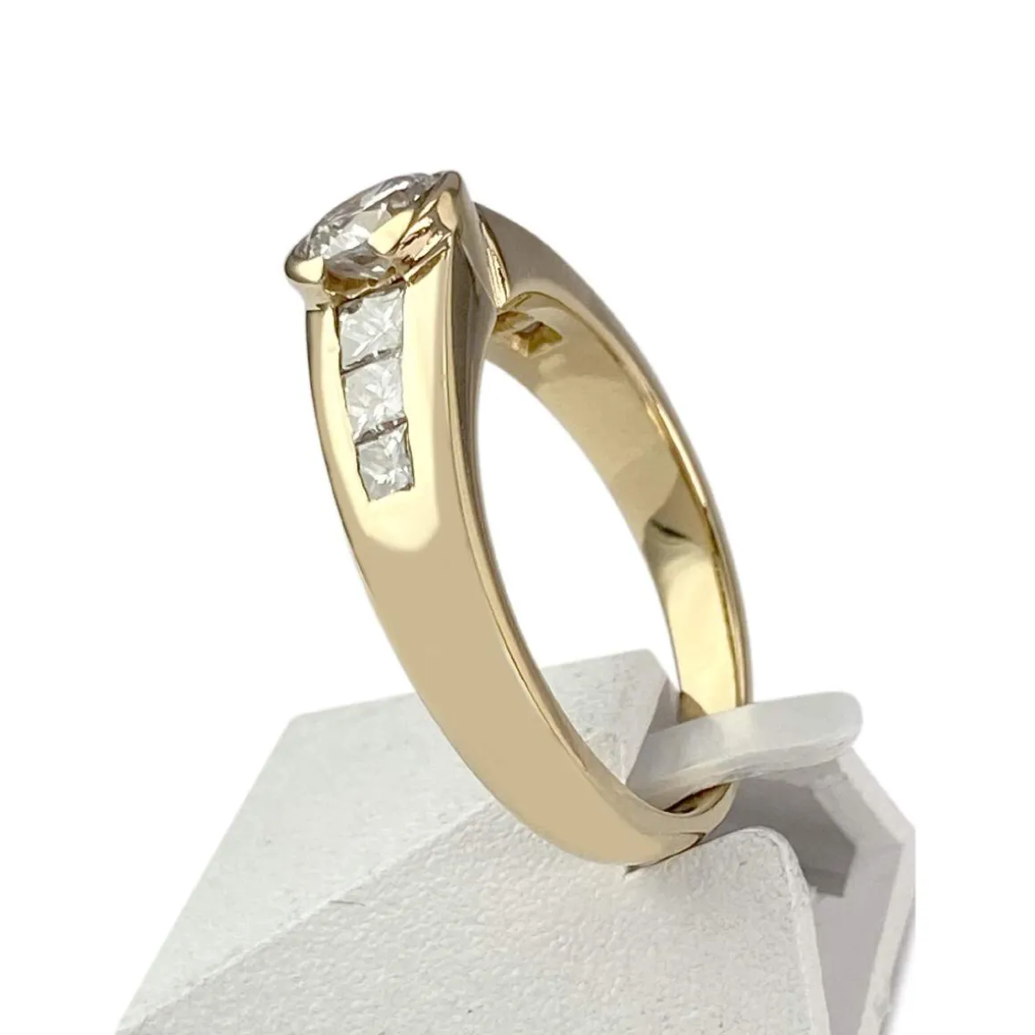 Bague d'occasion or 750 jaune diamants