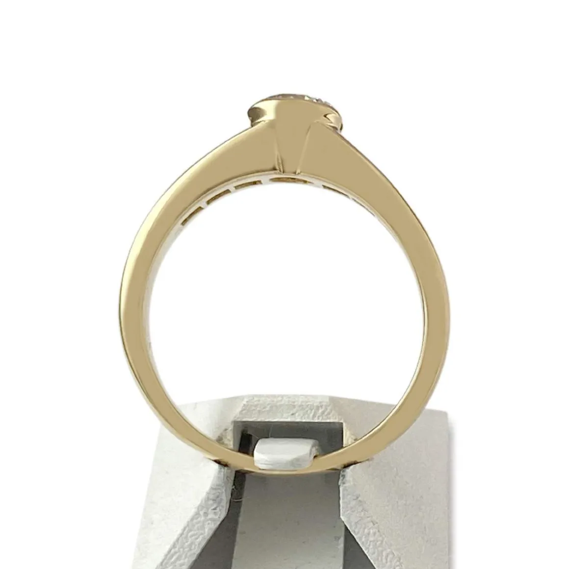 Bague d'occasion or 750 jaune diamants