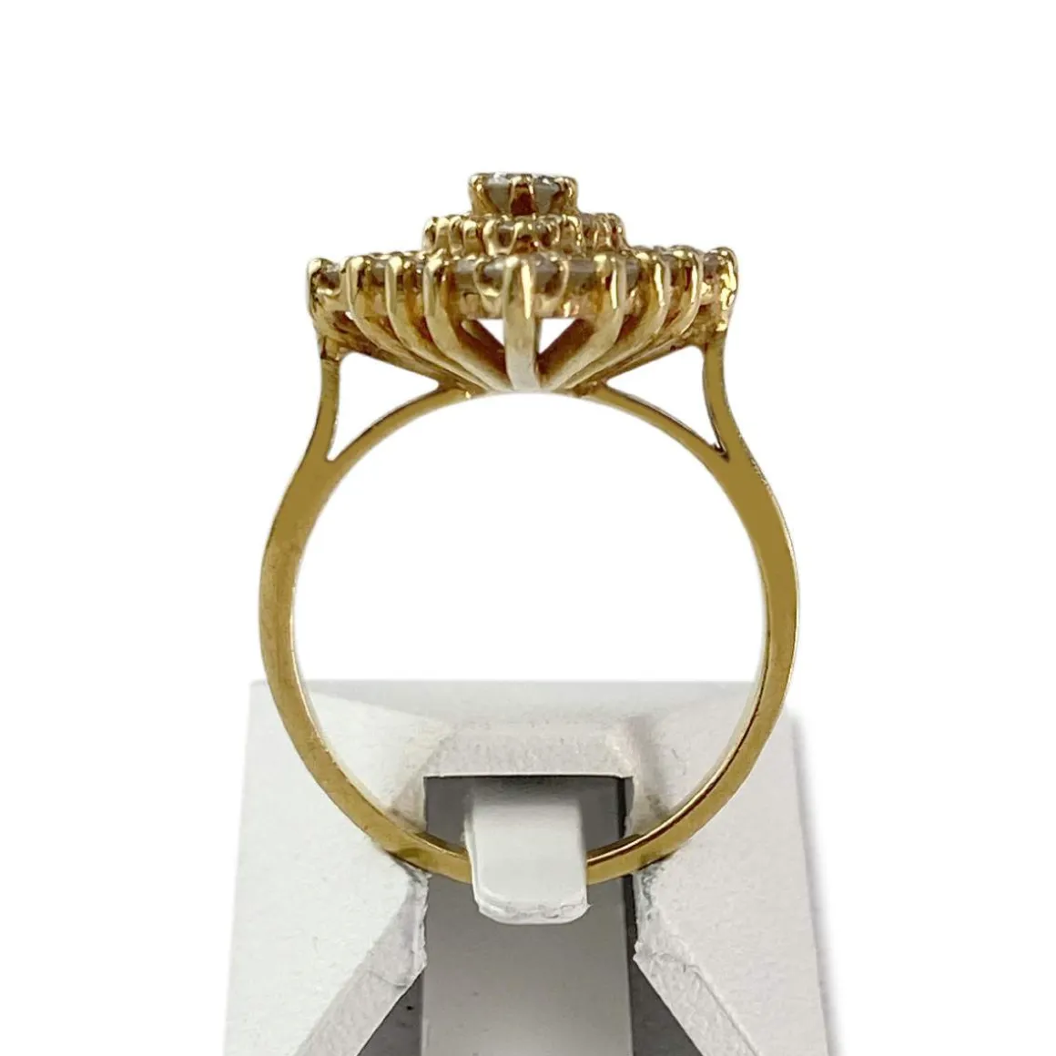 Bague d'occasion or 750 jaune diamants