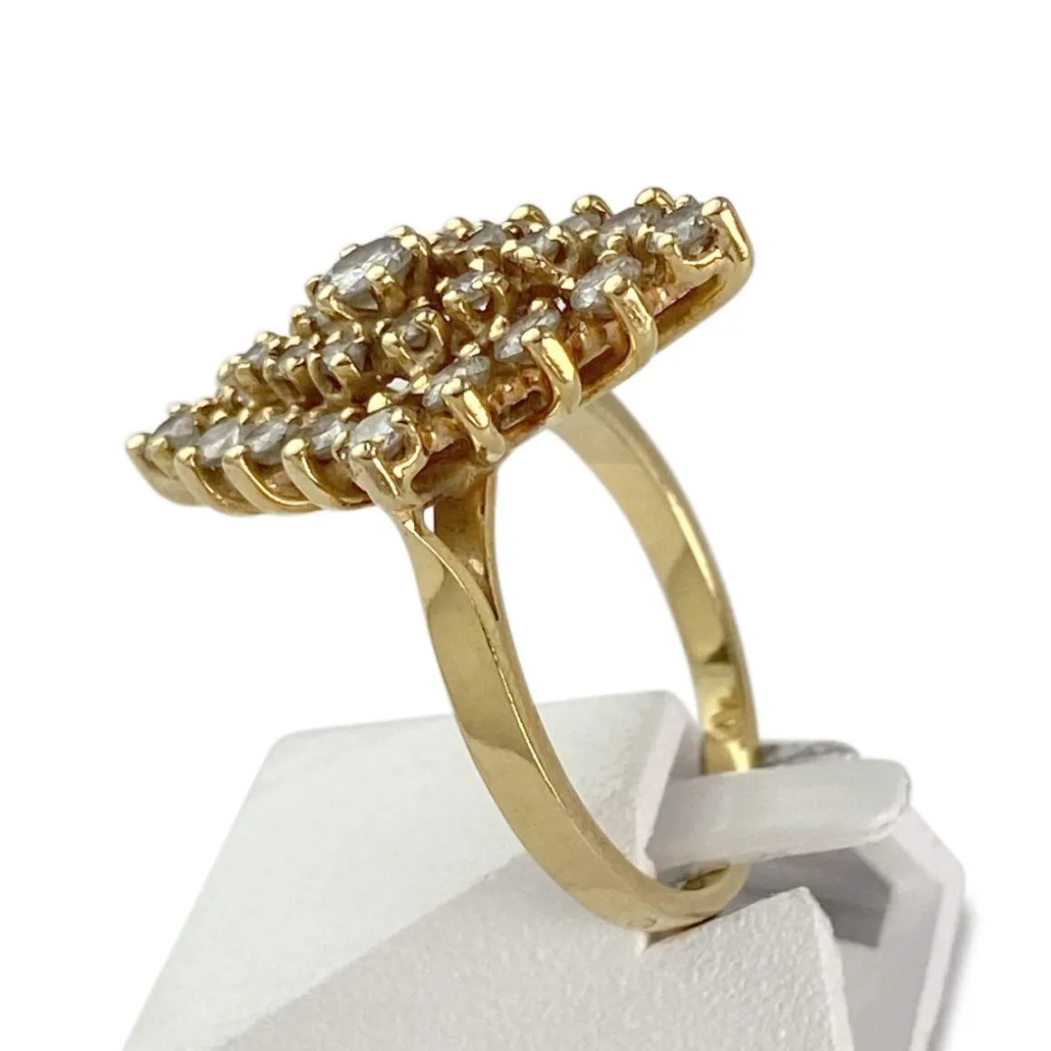 Bague d'occasion or 750 jaune diamants