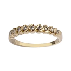 Bague d'occasion or 750 jaune diamant