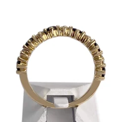 Bague d'occasion or 750 jaune diamant saphir