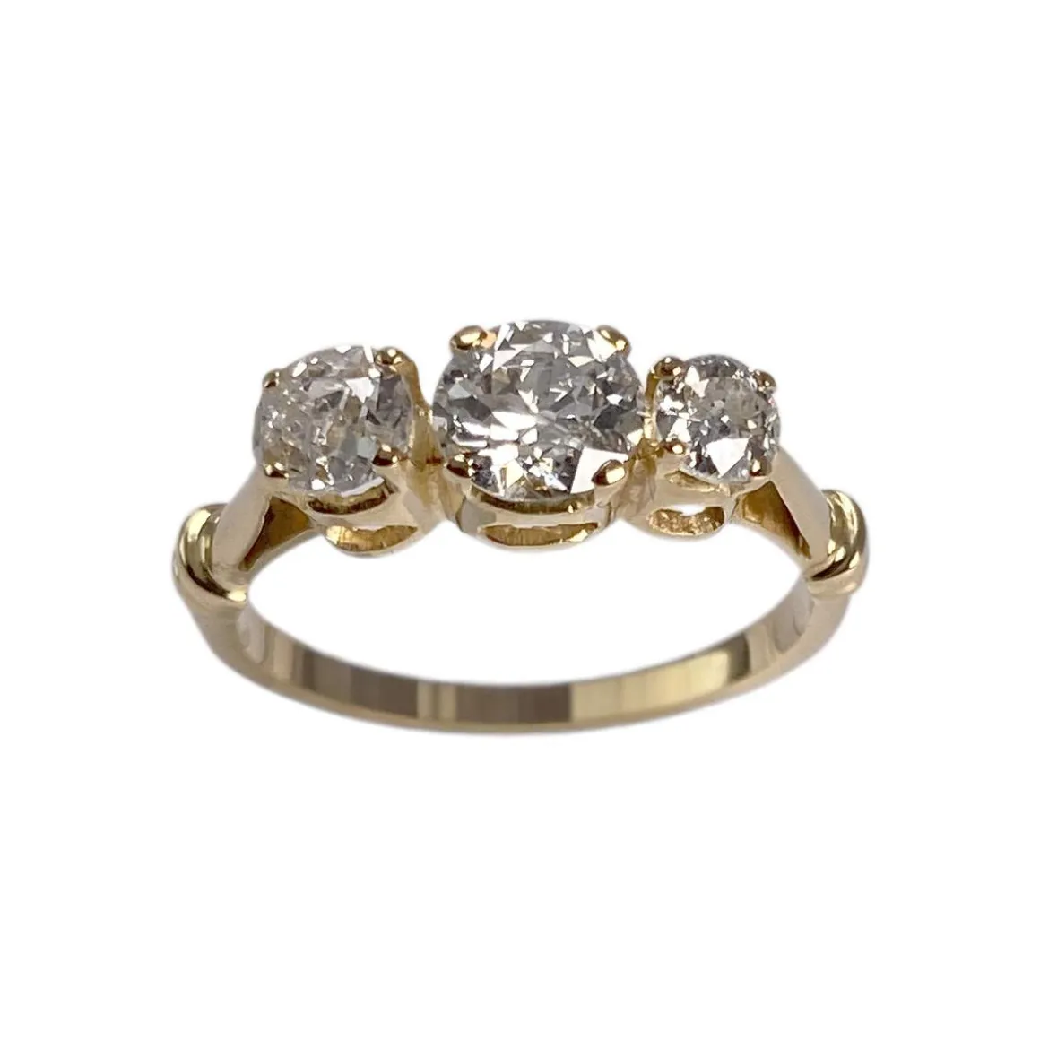Bague d'occasion or 750 jaune diamants