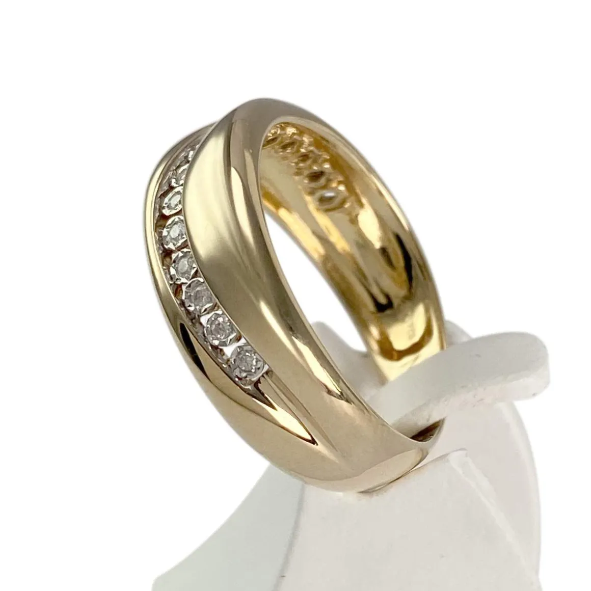 Bague d'occasion or 750 jaune diamants