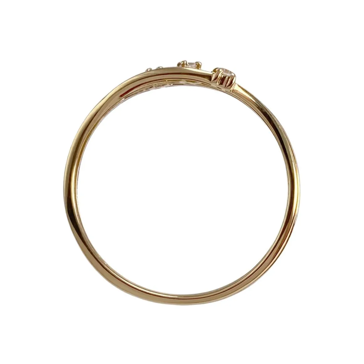 Bague d'occasion or 750 jaune diamant