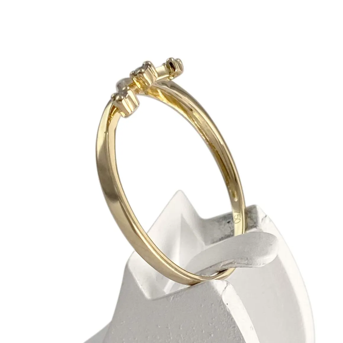 Bague d'occasion or 750 jaune diamants