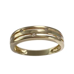Bague d'occasion or 750 jaune diamant