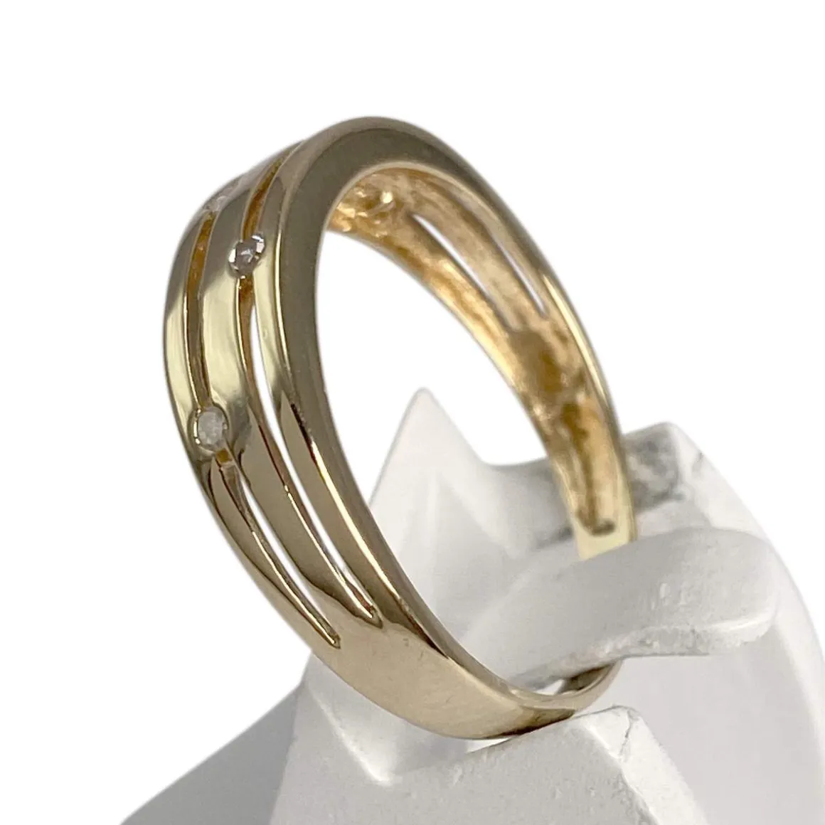 Bague d'occasion or 750 jaune diamant